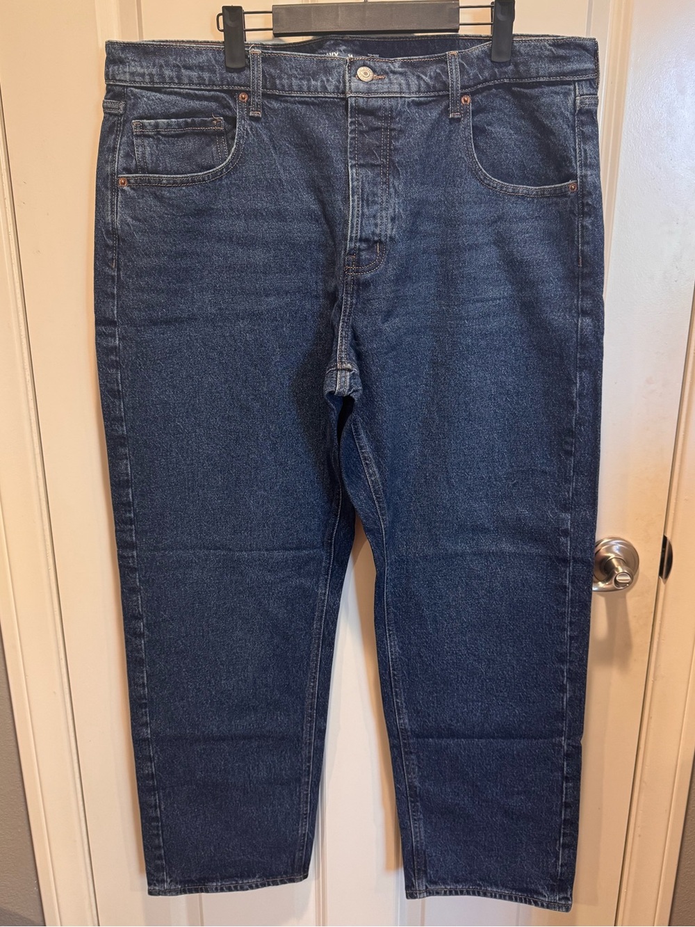 Old Navy Women's Dark Blue Straight Leg Jeans